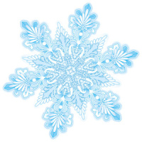 Украшение на скотче 24*24см "Снежинка"