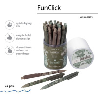 Ручка шар. BV автомат. "FunClick. Top secret" 0.7мм, синяя