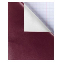 Тетрадь А5  48л кл. скоба бумвинил Hatber "Бордо" белизна 98%