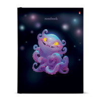 Тетрадь  А5  80л кл. на кольцах Альт "Octopus party" БЕЗ ПОЛЕЙ