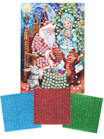 Аппликация из EVO 35*21см  "Дед Мороз дарит подарки"