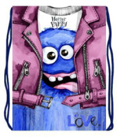 Мешок для обуви 1 отд, 330*420 Монстрик