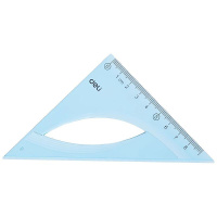 Набор геометрический Deli (2треуг., 20см лин., трансп.)