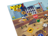 Игра с фишками 580*420 мм "На стройке" в коробке  5+