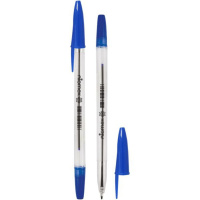 Ручка шар. Attomex, 0,7мм, синяя, прозрачный корпус