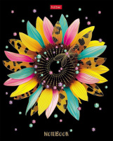 Тетрадь А5  96л кл. Hatber "Бал цветов" мат.лам., 3Dфольга, белизна 100%*