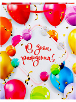 Пакет подар. бумажн. 26*32*10 см, 157гр/м, Яркое поздравление