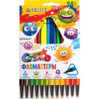 Фломастеры  12цв "deVENTE. Trio", трехгранные, вент. колпачок, подвес