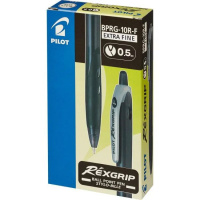 Ручка шариковая автомат. Rexgrip 0,5мм черн,
