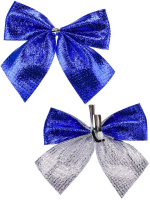 Набор ёлочных бантов 12шт, 5,5см "Яркий праздник"