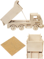 Изготовление модели из дерева "Самосвал" 53 дет
