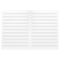 Тетрадь для нот А4 16л., вертик., скоба "Девочка в наушниках"