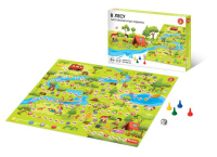 Игра с фишками 580*420 мм "В лесу"  в коробке 5+
