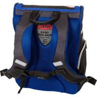 Ранец школьный 35*26*20см Mini. Mars Mission"полиэстер,  1 отд на замке, 3 карм, светоотр. 800гр