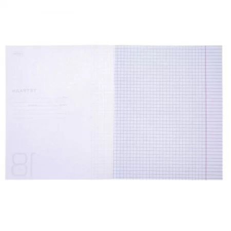 Тетрадь А5 18л  кл. Hatber  пласт.обл. "Розовая" белизна 98%