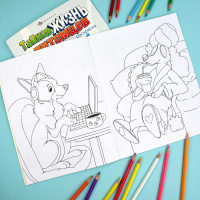 Раскраска "Тайная жизнь питомцев. Собаки и щенки" А4  16стр.