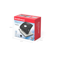 Дырокол EK Elegance 30 лист, металл, черный