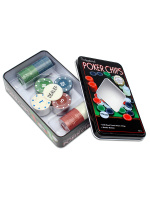 Набор для покера "Poker chips" 100 фишек, в металлическом футляре