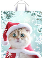 Пакет 43*38м (35мк) с петлевой ручкой "Пушистое ожидание" ПВД