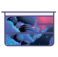 Папка д/труда А4 (325*230*100) 1отд. молния сверху, пластик "Неизведанная галактика"