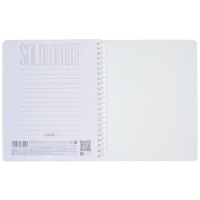 Тетрадь А5  96л кл. гребень Hatber "SoloMatte. Малахит" софт-тач