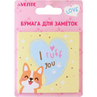 Бумага с липким краем  30л, фигурная Corgi,  ассорти