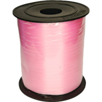 Лента упаковочная ПВХ 5мм*228м, матовая, розовая