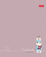 Тетрадь А5 48л кл. Hatber "Милашка Банни" мат.лам., 5 диз.в спайке, белизна 100%