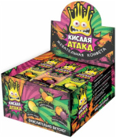 Жевательная конфета КИСЛАЯ АТАКА 11гр. /уп.48 шт./ ассорти