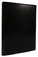 Папка c пружин. скоросш. пластик. 0,5мм, черная