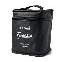 Набор маркеров для скетчинга  48цв. FANTASIA. двусторон., 3,0-6,2мм, текст. чехол