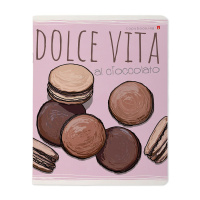 Тетрадь А5 48л кл. Альт "Шоколадное настроение" мат.лам., бел.100%