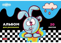 Альбом А4 20л скоба "Смешарики"  пл. 100 гр/м
