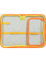 Пенал 1 отд. с 1-ой откид.пл. (190*115*30) молния, лам.картон "Недовольный кот"