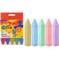 Мел цветной асфальт. 5шт. "Cosmo", прямоугольный