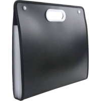 Папка 13 отд. на кнопке, черная