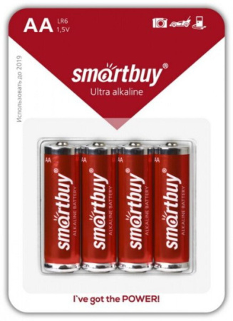Батарейка LR-06 (АА) Smartbuy, блистер, цена за 1 шт