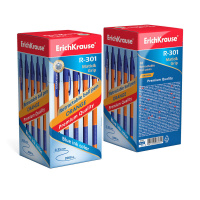 Ручка шар. ЕК R-301 0.7мм ORANGE Matic&Grip синяя, пласт.корп.