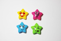 Точилка пласт. 1 отв. "Star" с контейнером, 4 цв.