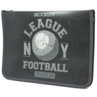 Папка д/труда А4 (325*230*25) 1отд. молния вокруг, пластик "Football league"