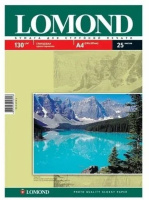 Фотобумага INK JET LOMOND А4 130г, 25л, глянцевая, односторонняя