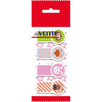 Закладки с липким краем (45*23мм)  4 цв, по 20л., Зоопарк