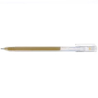 Ручка гелевая Hatber "Pin" 0,5мм, золото