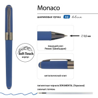 Ручка "Monaco. Синяя" шарик., 0,5мм, синие чернила**