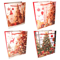 Пакет подар. бум. новогодн. 26*32*10 см 210 гр/м2 "Атмосфера праздника"