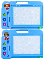 Доска магнитная для рисования 27*29см, со штампами, рисунок Ч/Б