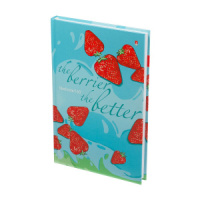 Блокнот А5 7БЦ 160л "Клубника в сливках" клетка, глянц.лам.