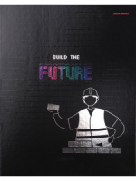 Тетрадь  А5 120л кл. на кольцах Проф-Пресс "Надпись на черном - 1" твин.лак, хол.фольга