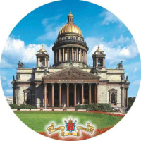 Тарелка сувенирная d=15см "Исаакий"