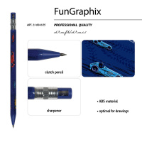 Карандаш цанговый BV "Fun Graphix. Красная машина" 2мм, с точилкой